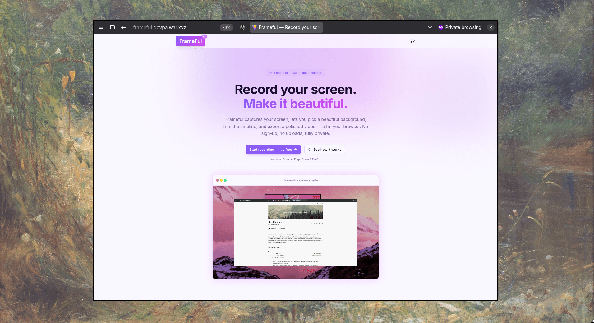 Frameful
