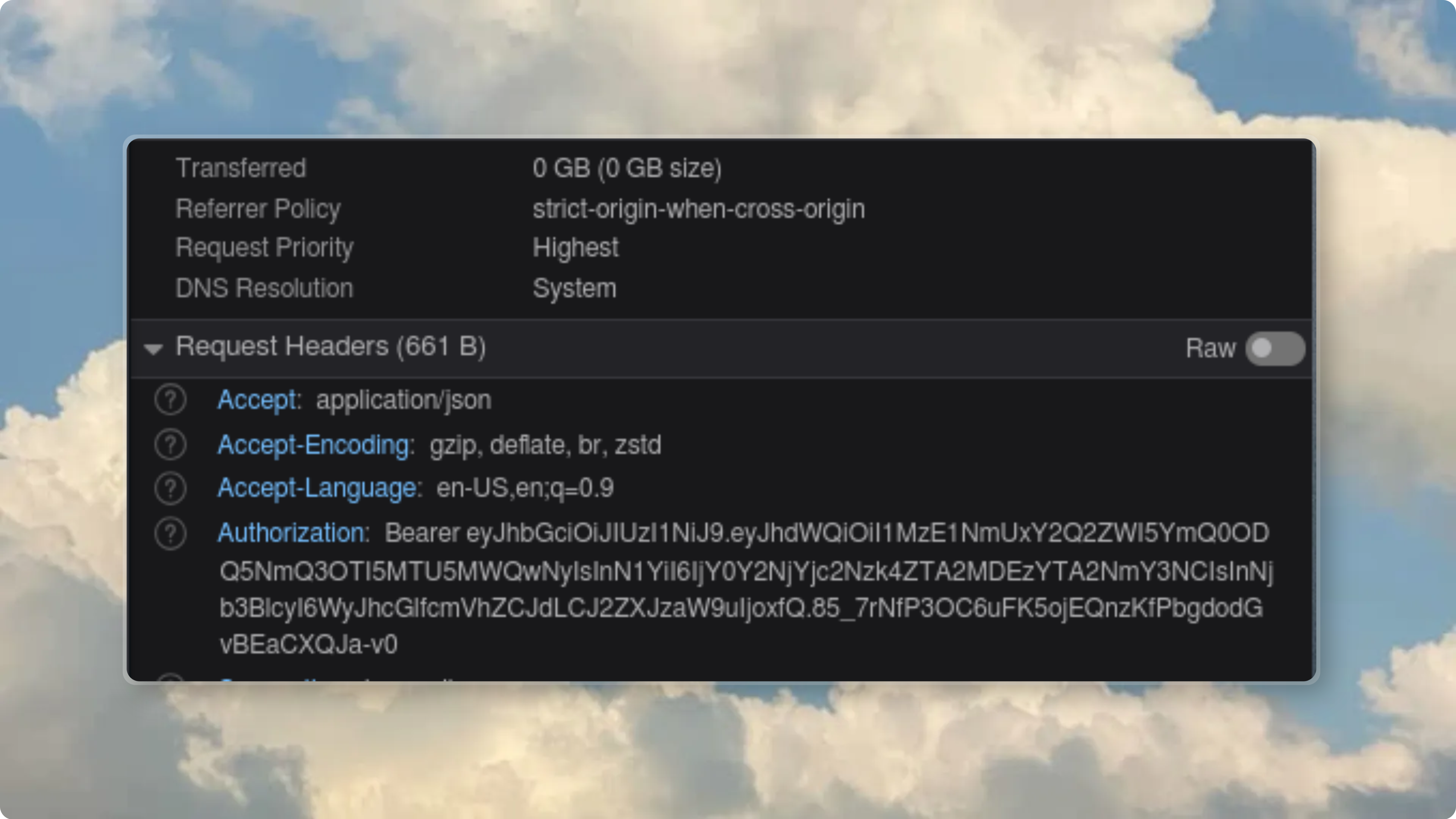 API keys